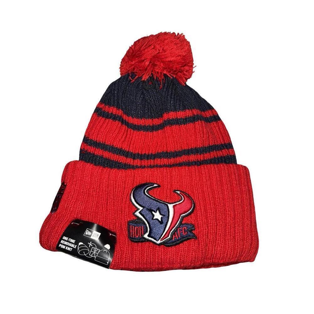 Houston Texans Beanie New Era “Removable” Pom NFL Logo Hat OSFM Football NWT